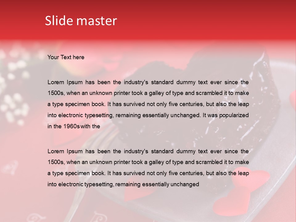 Tablecloth Baked Romantic PowerPoint Template