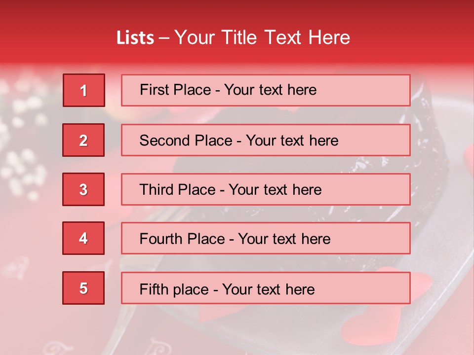 Tablecloth Baked Romantic PowerPoint Template