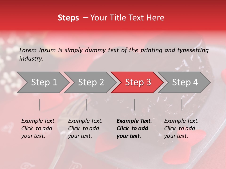 Tablecloth Baked Romantic PowerPoint Template
