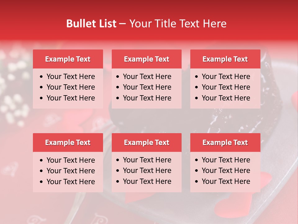 Tablecloth Baked Romantic PowerPoint Template