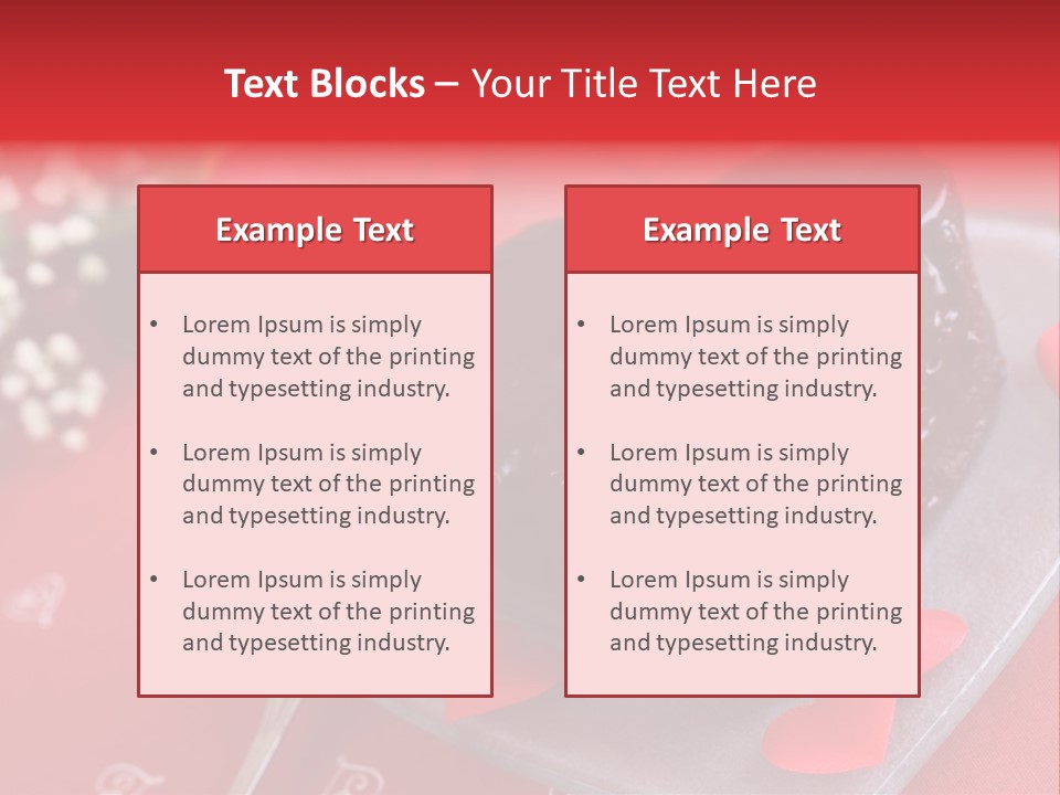 Tablecloth Baked Romantic PowerPoint Template