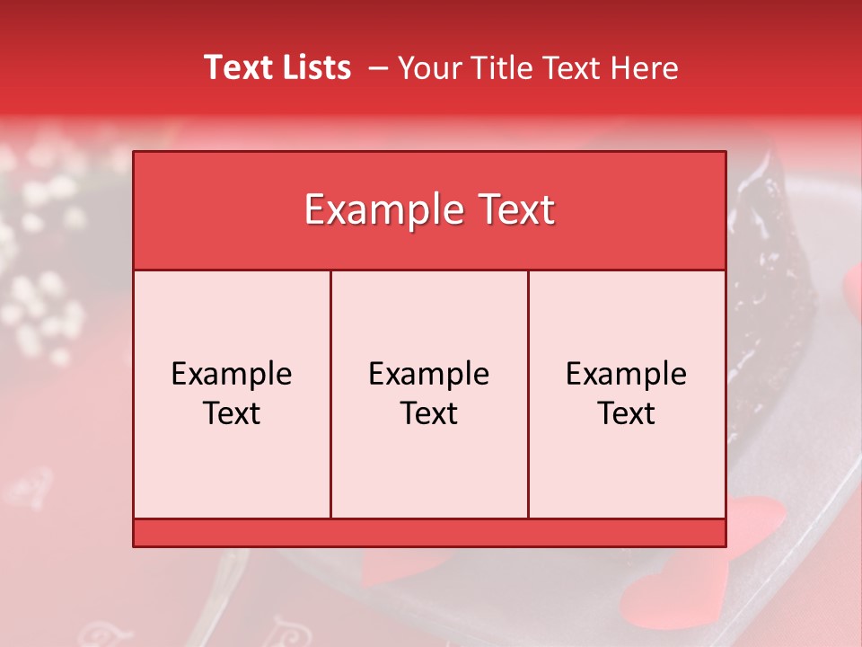 Tablecloth Baked Romantic PowerPoint Template