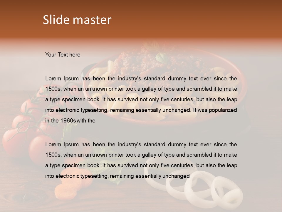 Carrot Recipe Traditional PowerPoint Template