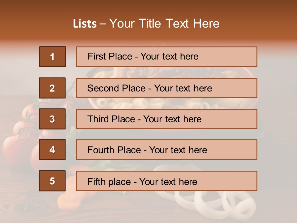 Carrot Recipe Traditional PowerPoint Template