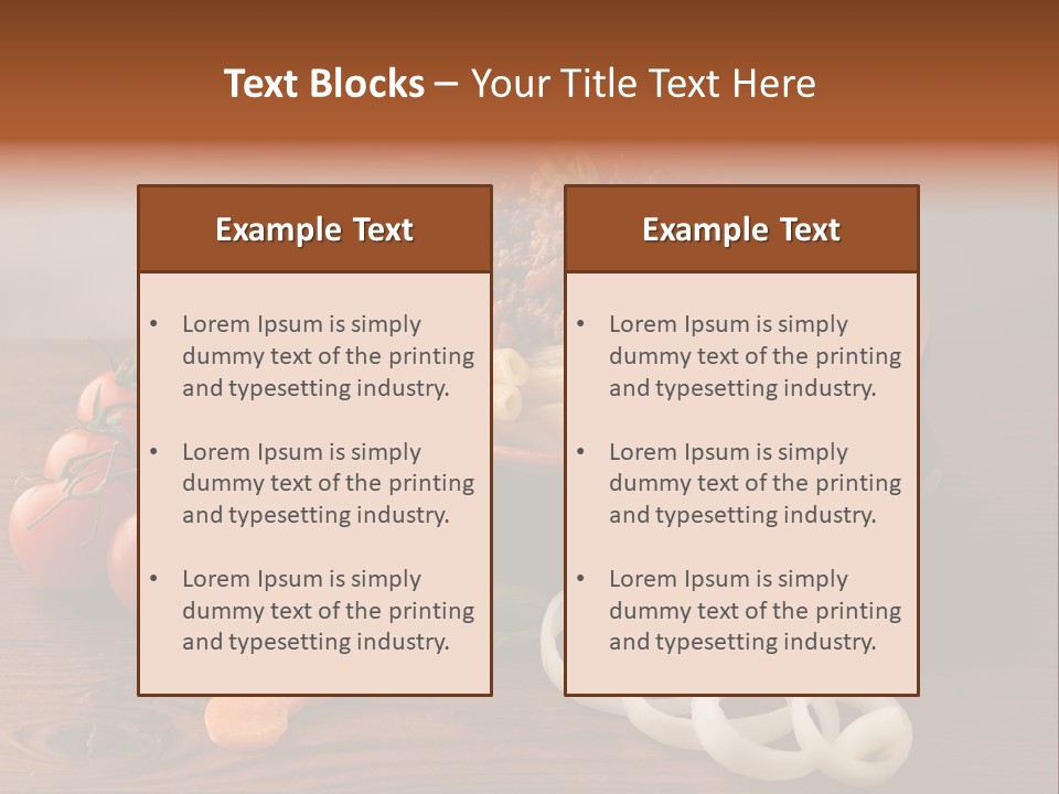 Carrot Recipe Traditional PowerPoint Template