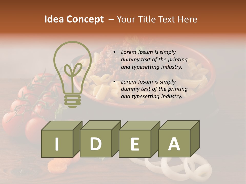 Carrot Recipe Traditional PowerPoint Template