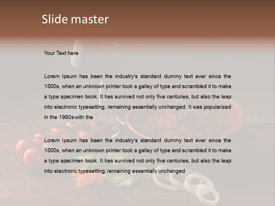 Chow Dough Dish PowerPoint Template