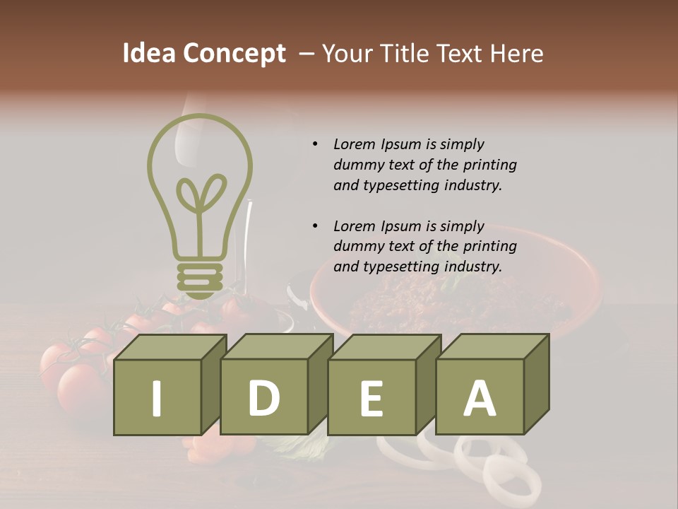 Chow Dough Dish PowerPoint Template