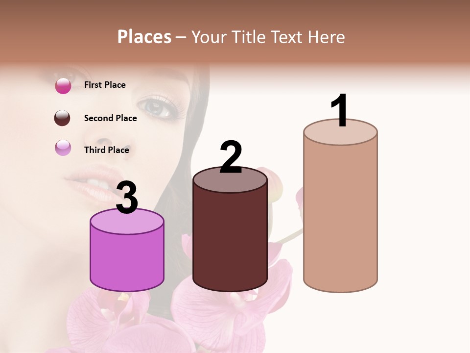 Female Close Up Face PowerPoint Template