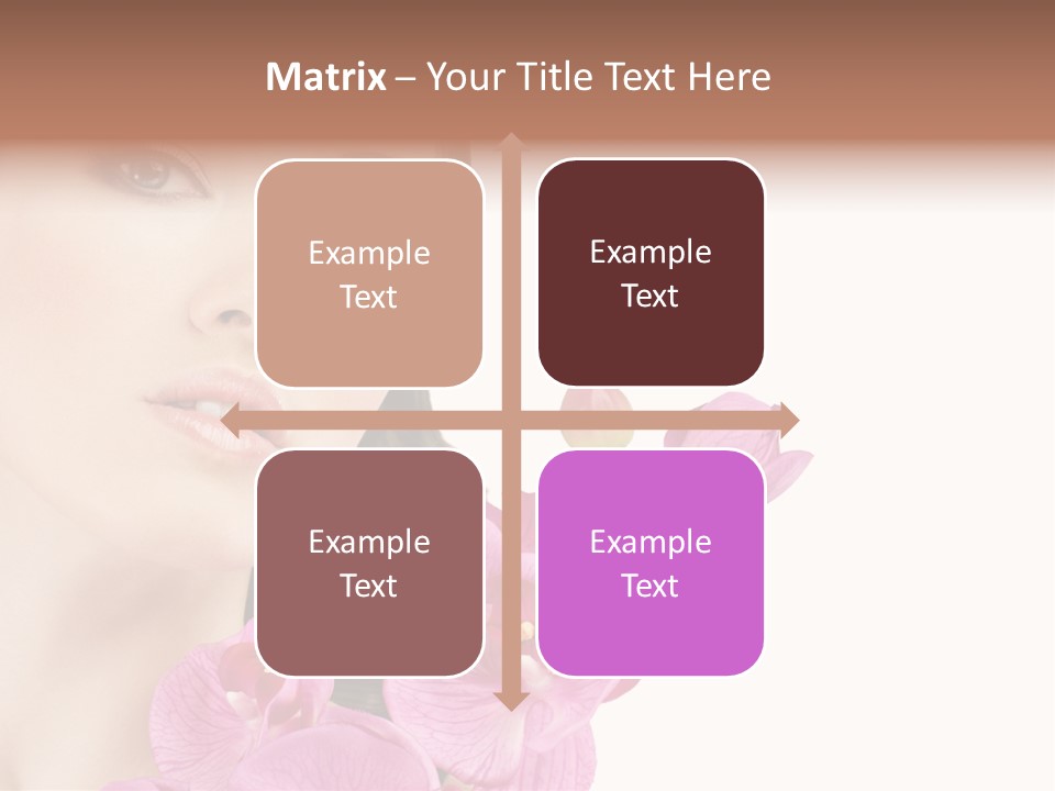 Female Close Up Face PowerPoint Template