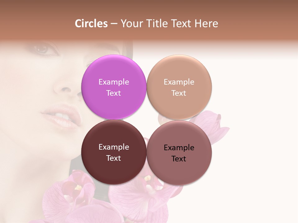Female Close Up Face PowerPoint Template