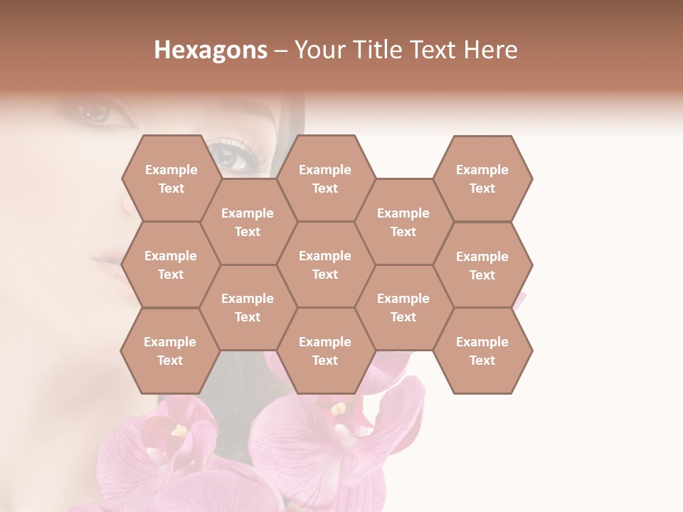 Female Close Up Face PowerPoint Template