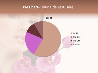 Female Close Up Face PowerPoint Template