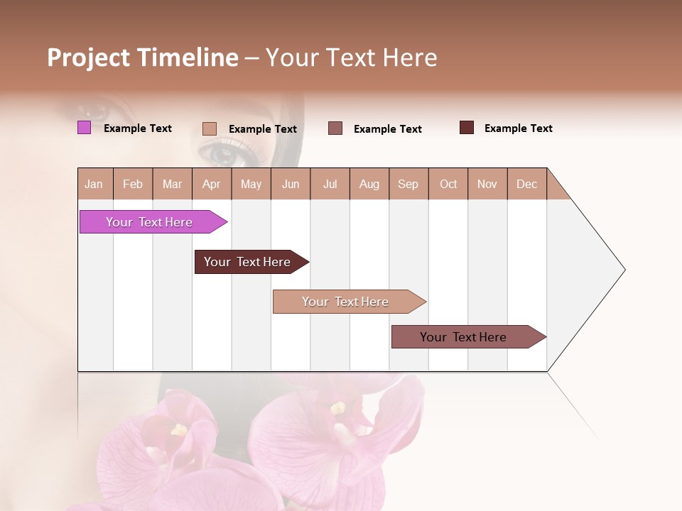 Female Close Up Face PowerPoint Template