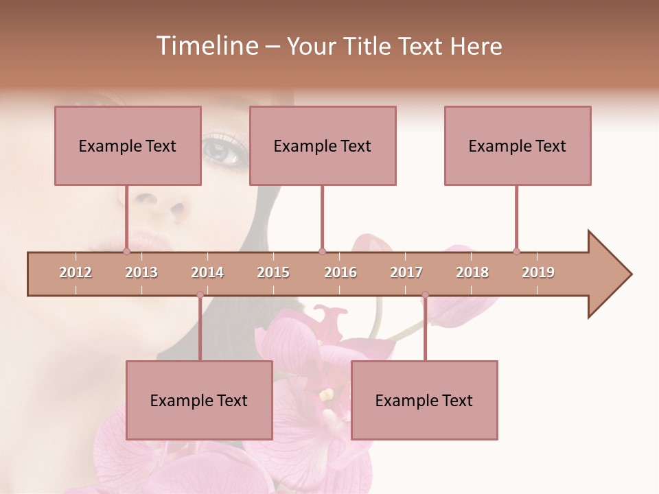 Female Close Up Face PowerPoint Template