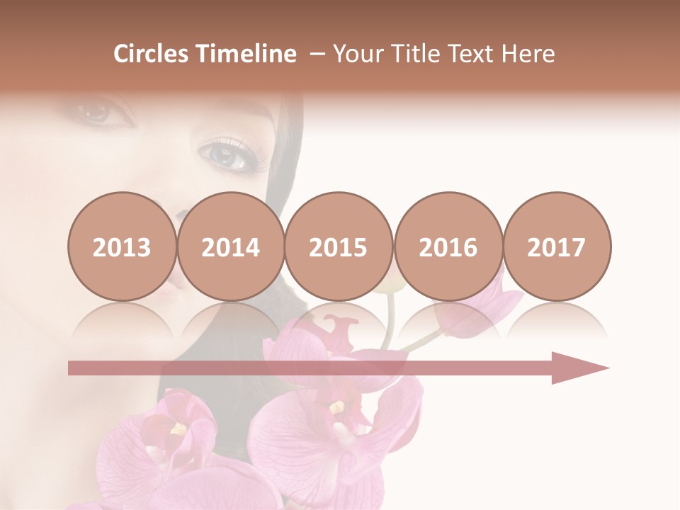Female Close Up Face PowerPoint Template