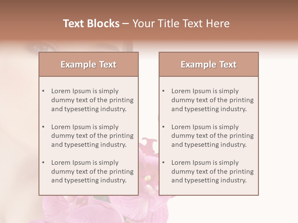 Female Close Up Face PowerPoint Template