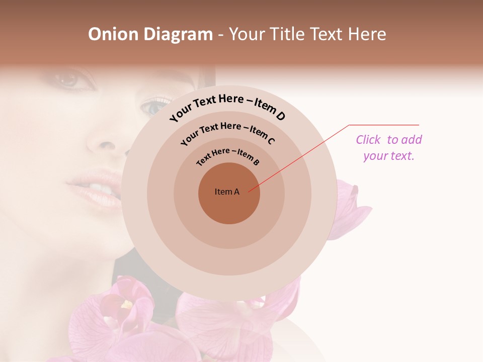 Female Close Up Face PowerPoint Template