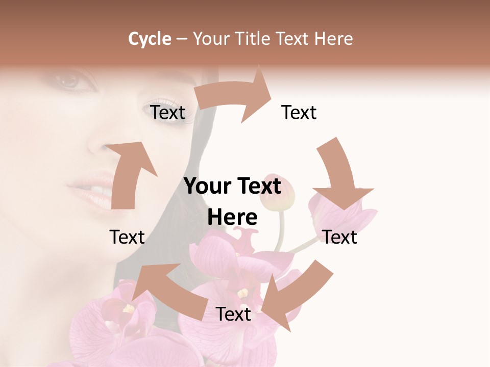 Female Close Up Face PowerPoint Template