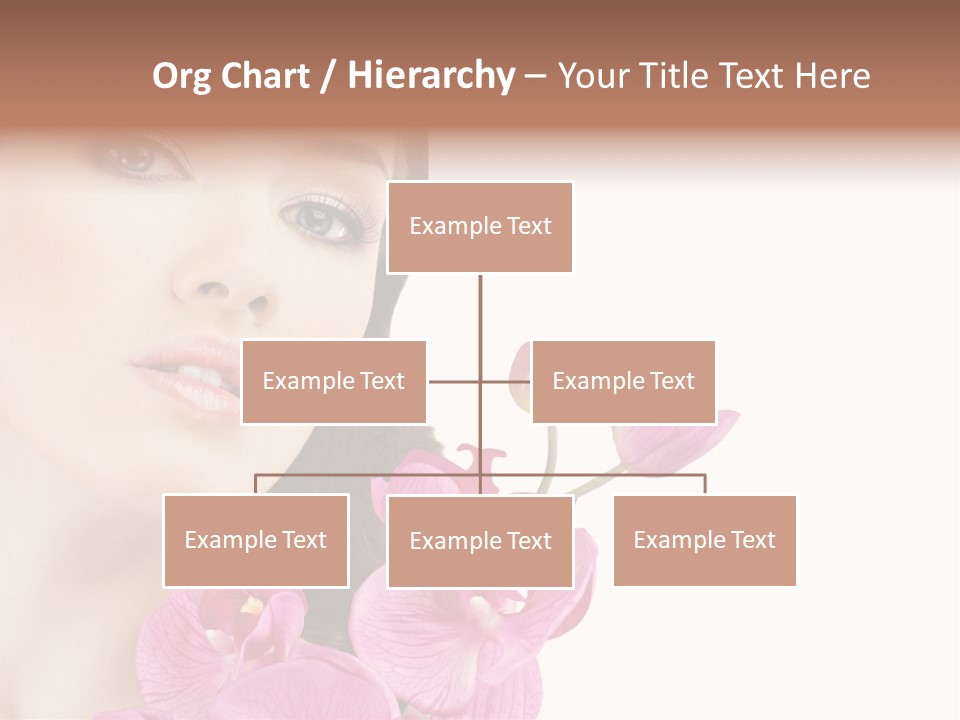 Female Close Up Face PowerPoint Template