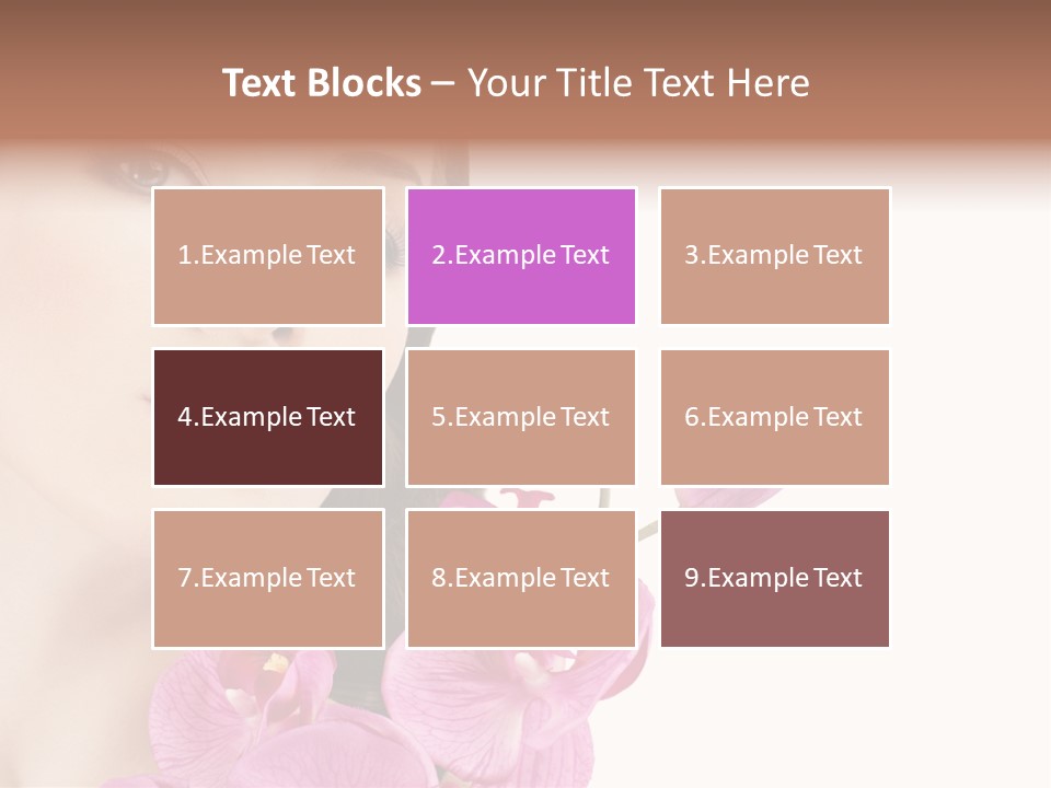 Female Close Up Face PowerPoint Template