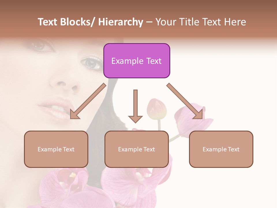 Female Close Up Face PowerPoint Template