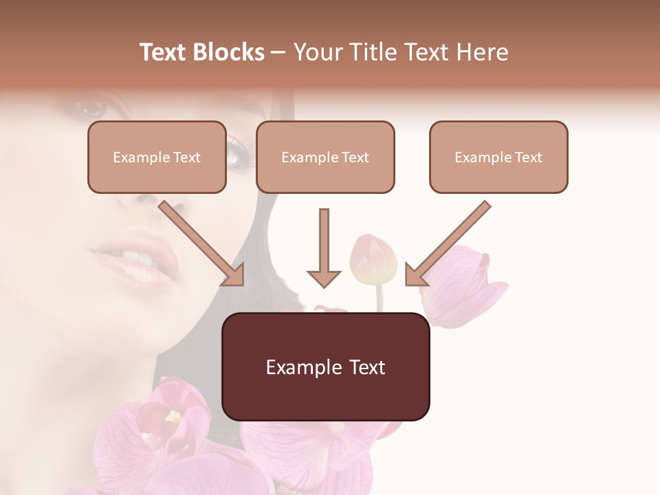 Female Close Up Face PowerPoint Template