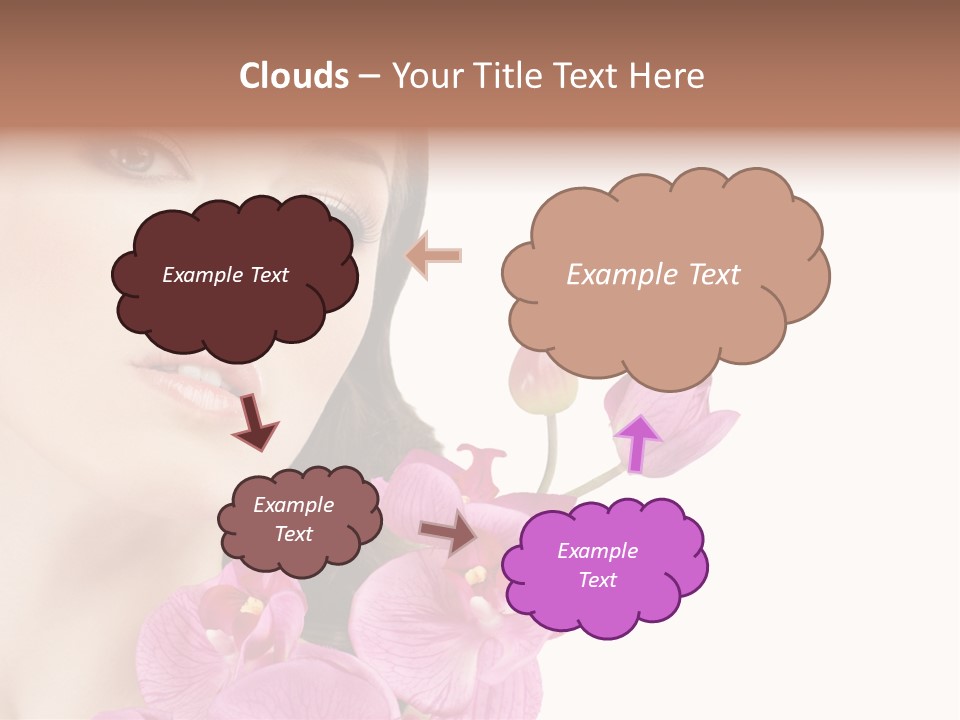 Female Close Up Face PowerPoint Template