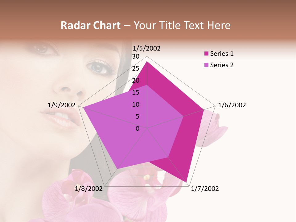 Female Close Up Face PowerPoint Template