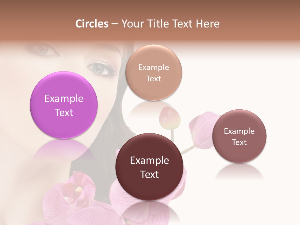 Female Close Up Face PowerPoint Template
