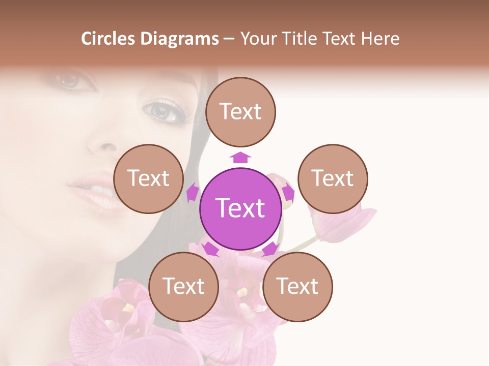 Female Close Up Face PowerPoint Template