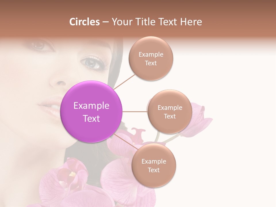Female Close Up Face PowerPoint Template