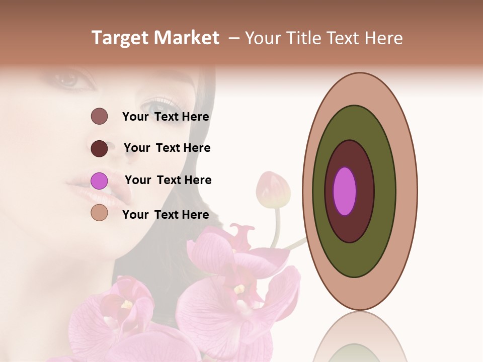 Female Close Up Face PowerPoint Template