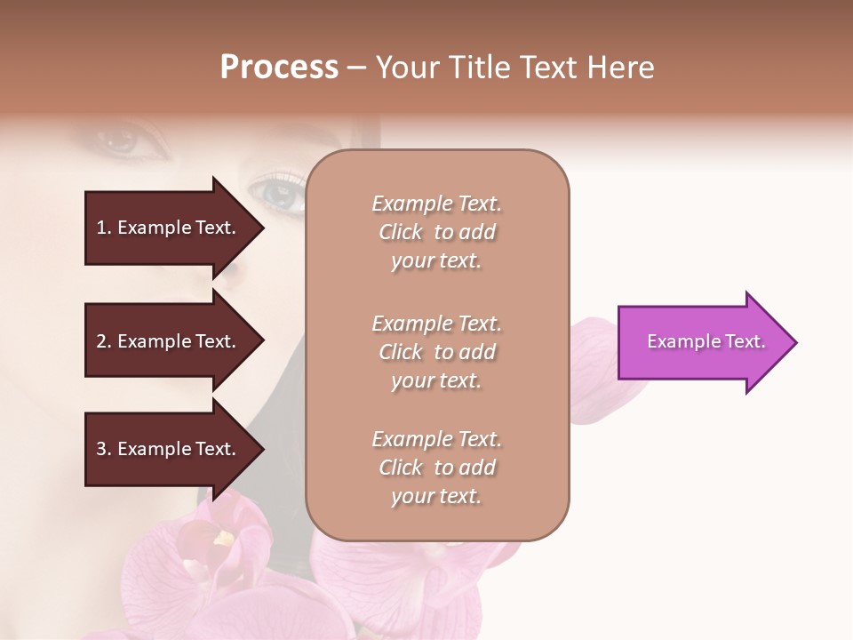 Female Close Up Face PowerPoint Template