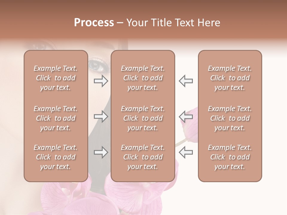 Female Close Up Face PowerPoint Template