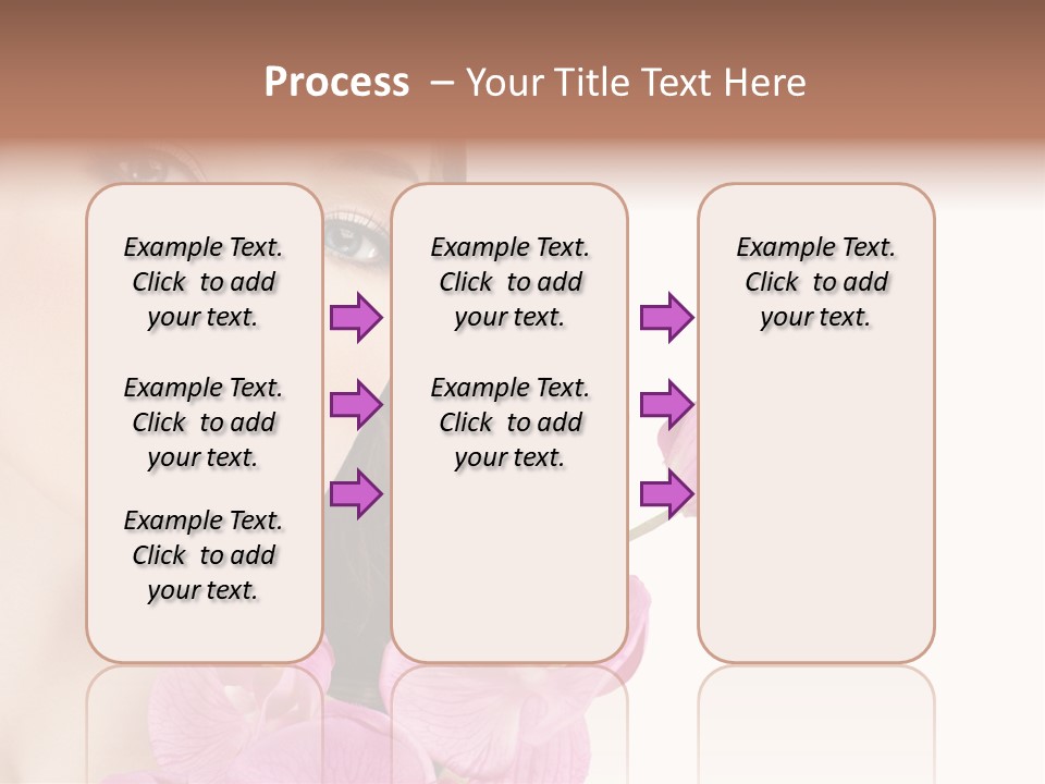 Female Close Up Face PowerPoint Template