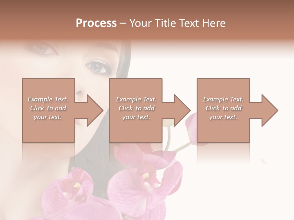 Female Close Up Face PowerPoint Template