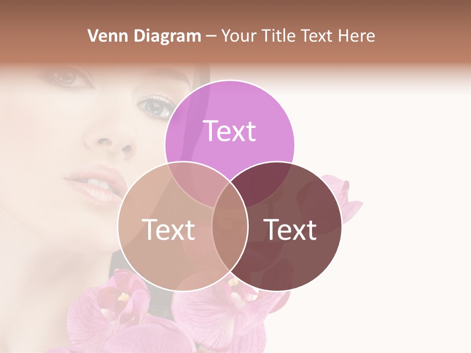 Female Close Up Face PowerPoint Template