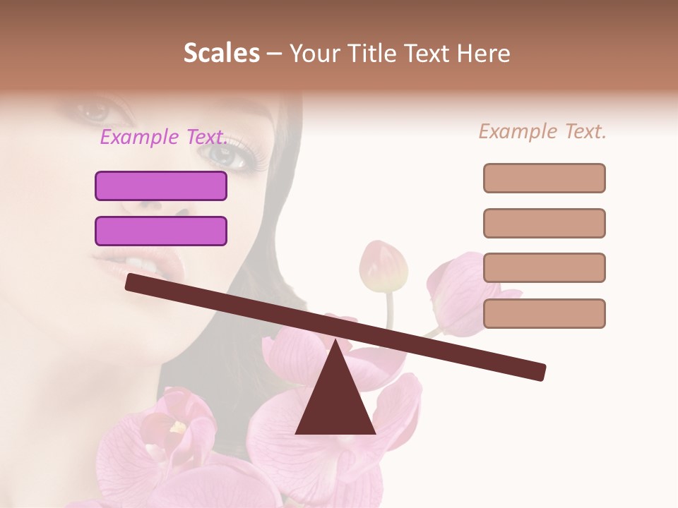 Female Close Up Face PowerPoint Template