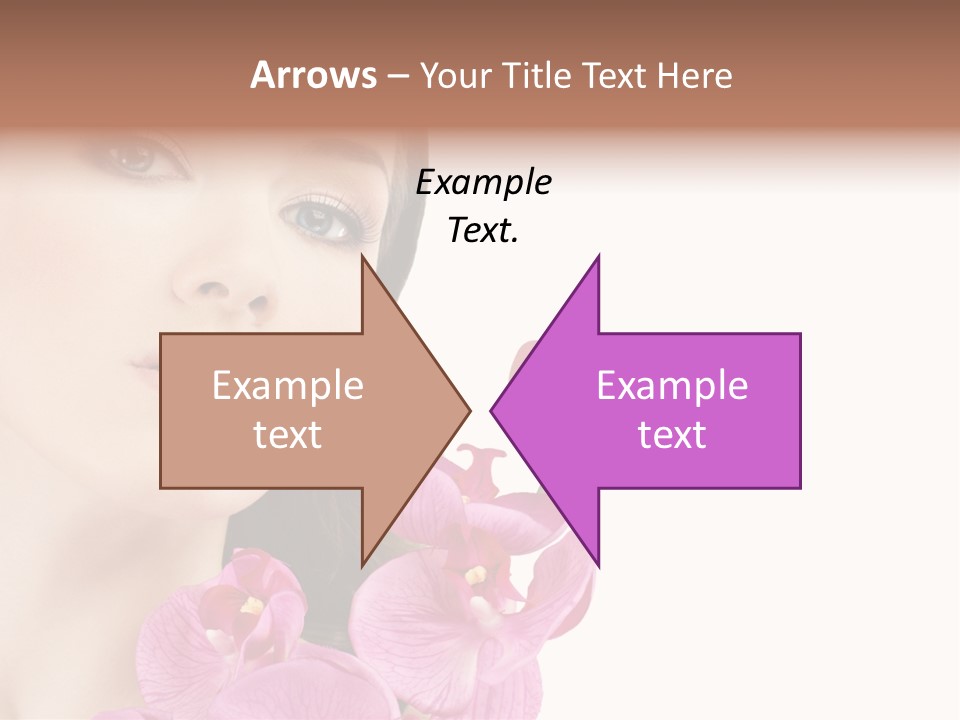 Female Close Up Face PowerPoint Template