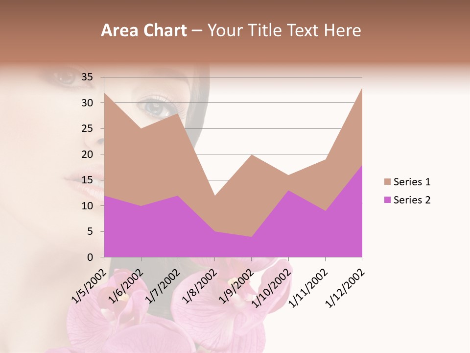 Female Close Up Face PowerPoint Template