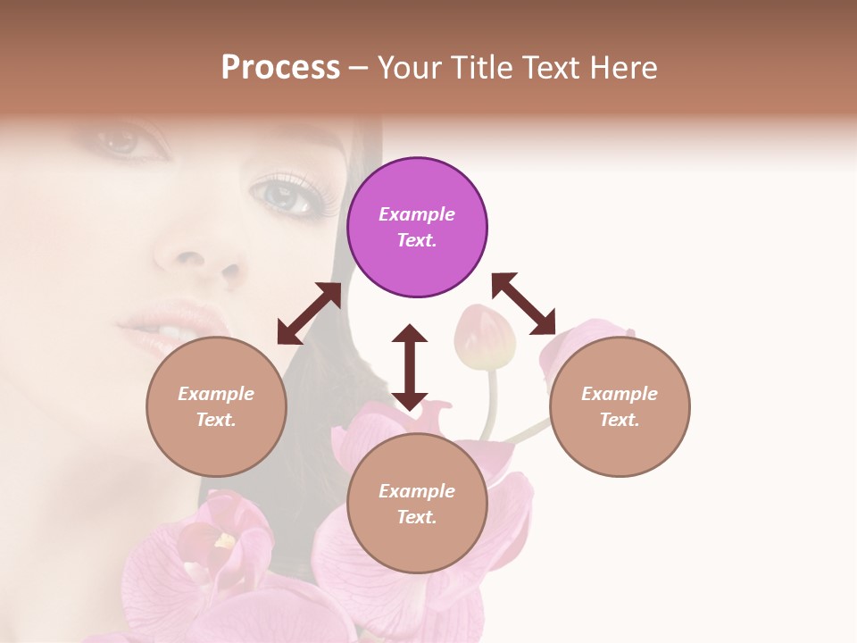 Female Close Up Face PowerPoint Template