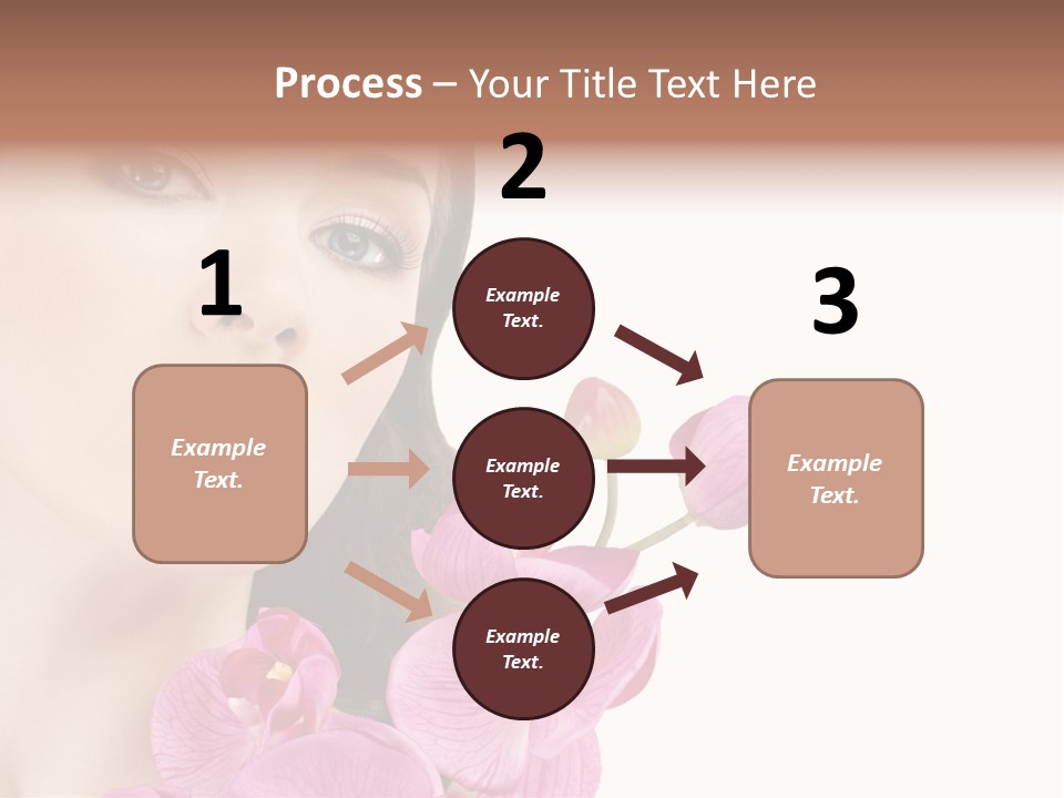 Female Close Up Face PowerPoint Template