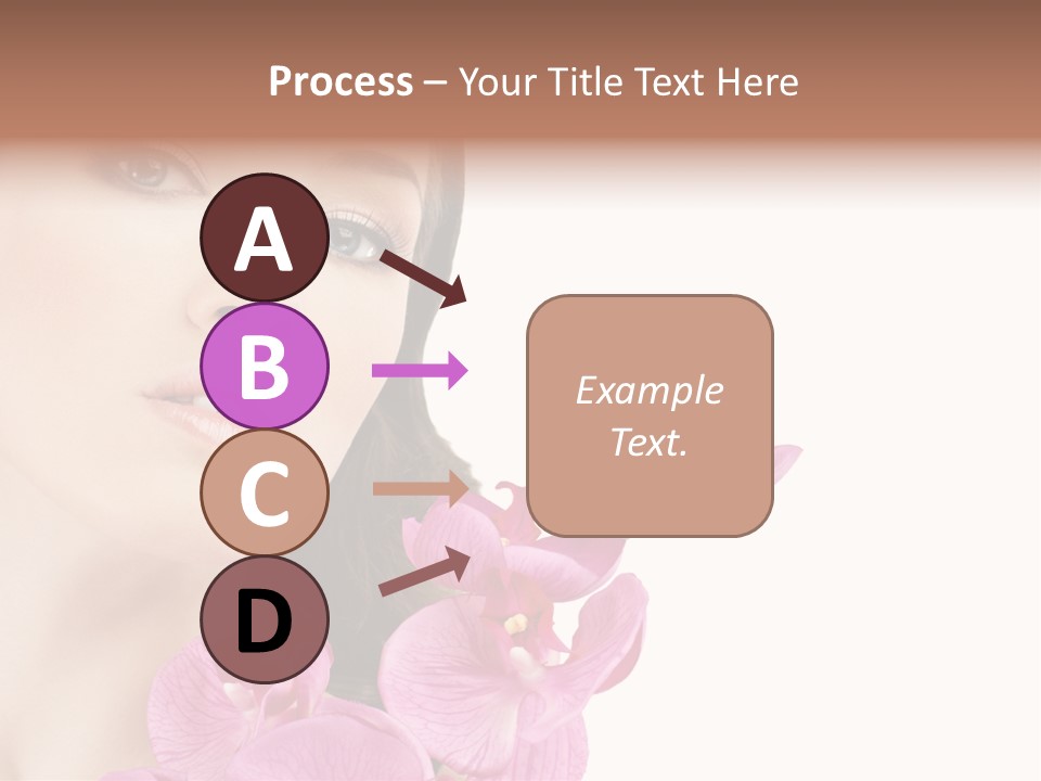 Female Close Up Face PowerPoint Template