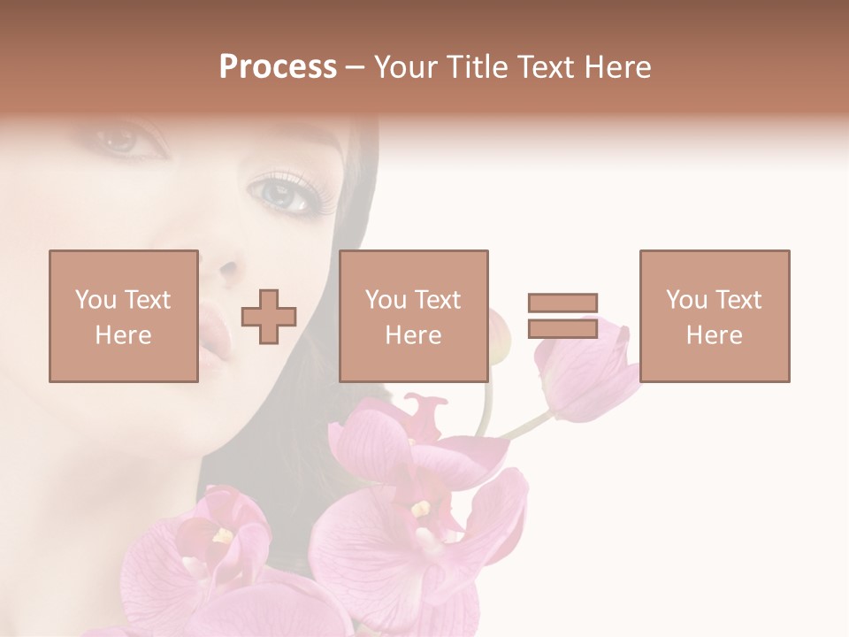 Female Close Up Face PowerPoint Template