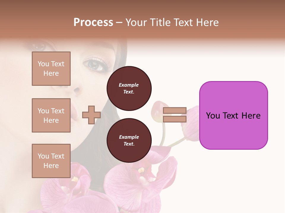 Female Close Up Face PowerPoint Template