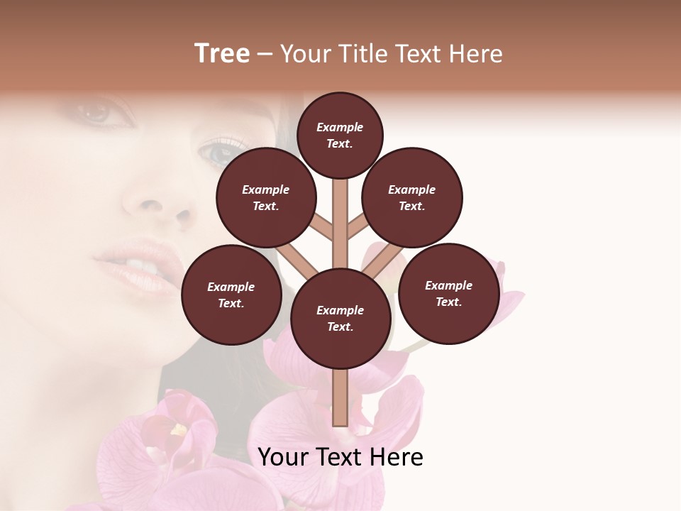 Female Close Up Face PowerPoint Template