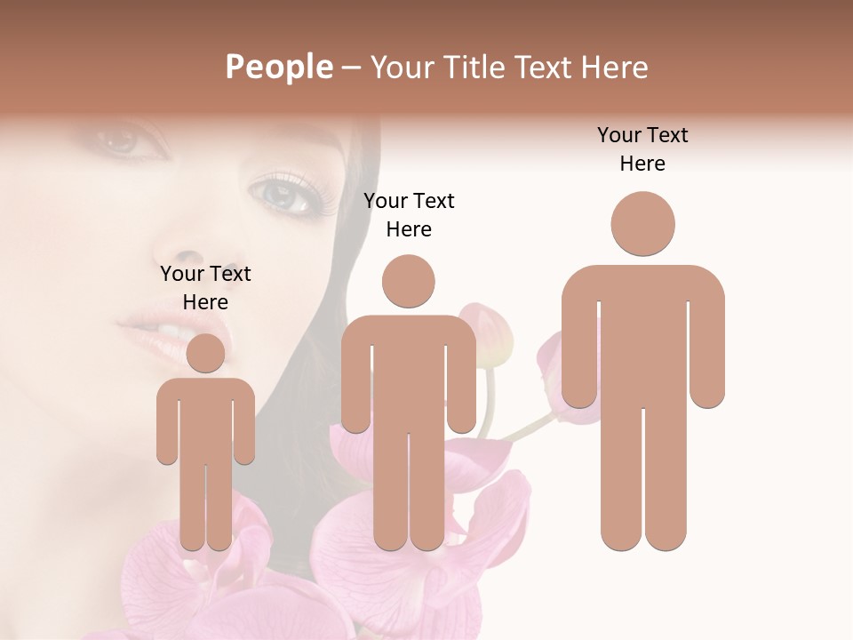 Female Close Up Face PowerPoint Template