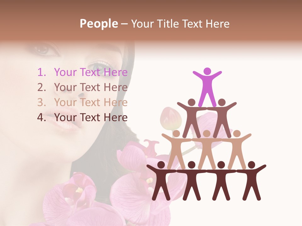 Female Close Up Face PowerPoint Template