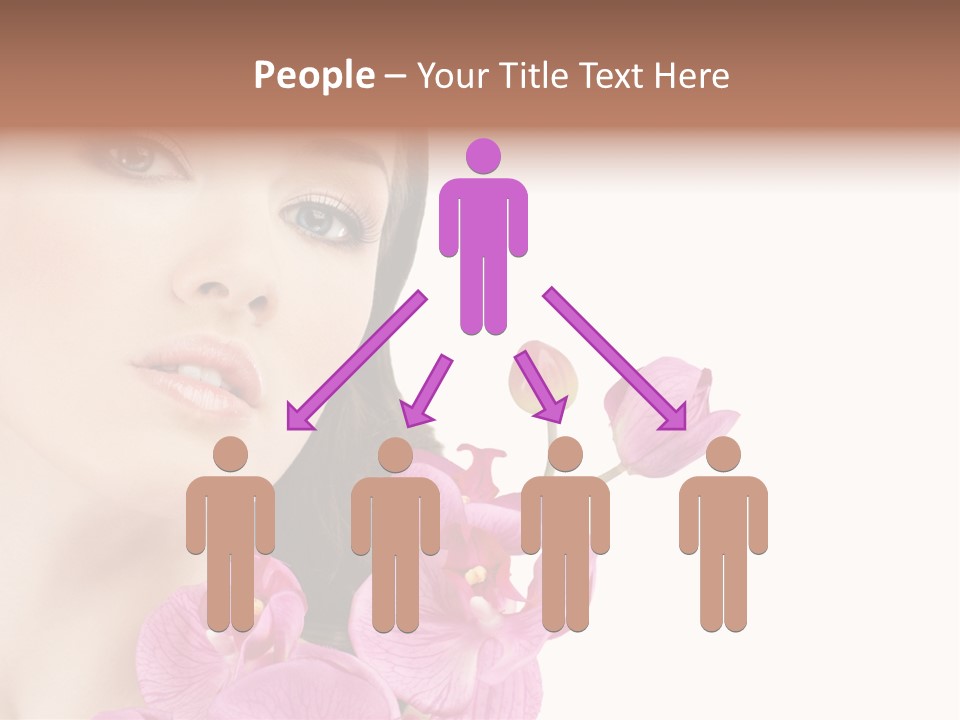 Female Close Up Face PowerPoint Template